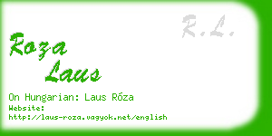 roza laus business card